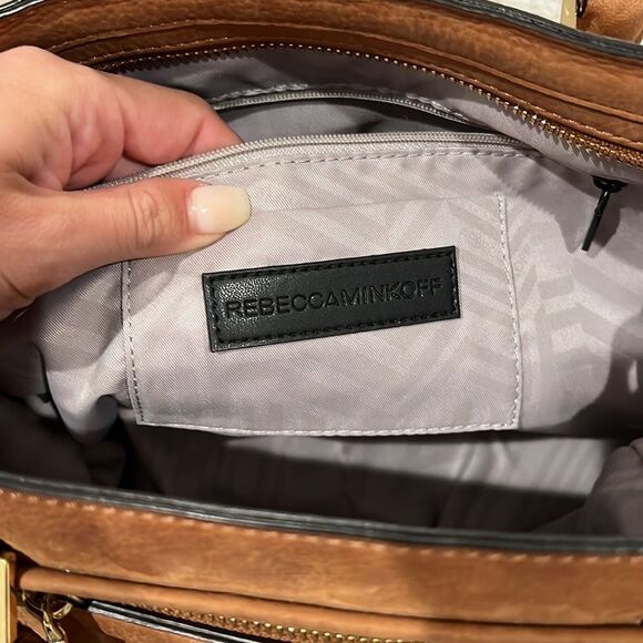 Rebecca Minkoff FS Tan Regan Satchel Tote in Almond - Picture 9 of 16